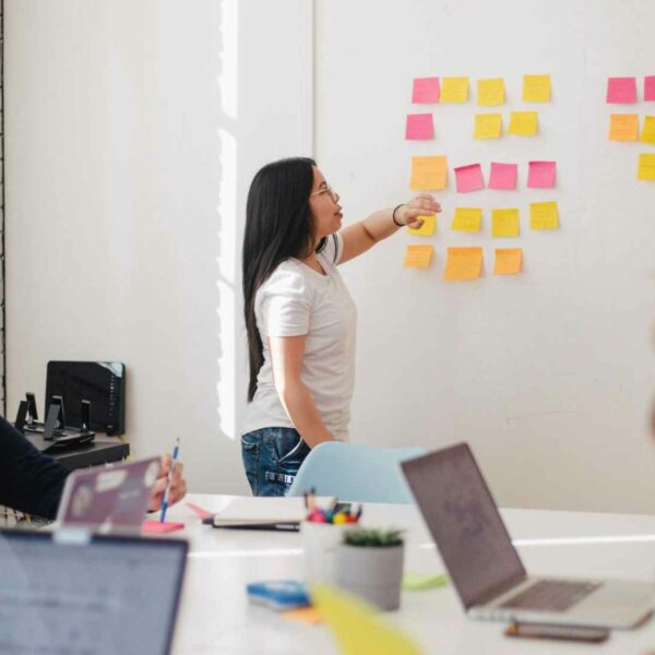 Moment de brainstorming avec les équipes